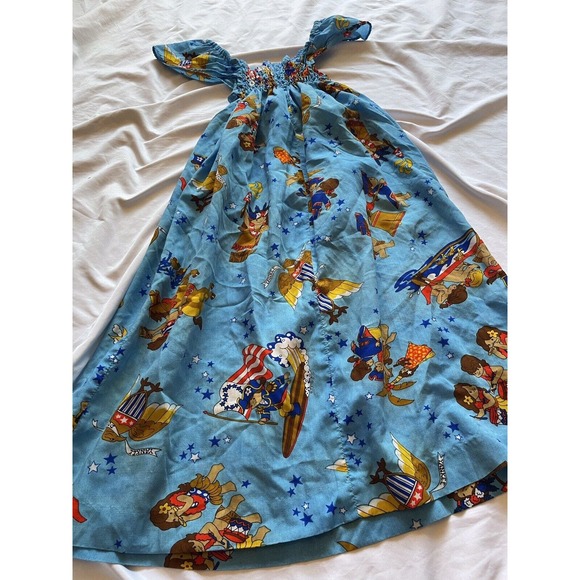 Vintage 70s Sun Babies Made in Hawaii Kids Patriotic Liberty Bell Centennial 6-8 - Picture 10 of 16